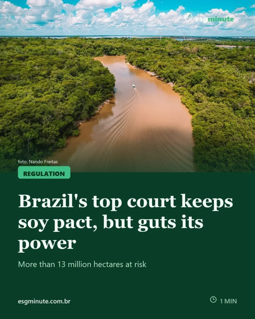 Brazil’s Top Court Upholds Soy Moratorium, But Allows States to Punish Signers
