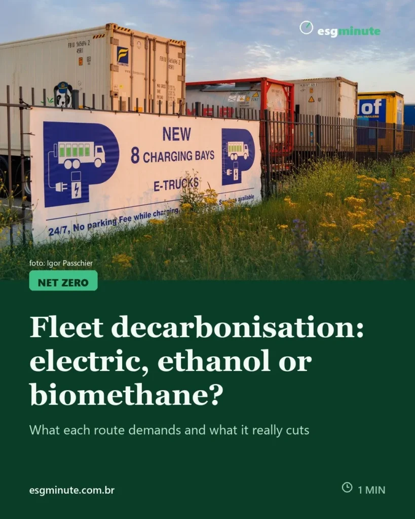 Fleet decarbonisation: electric, ethanol or biomethane?