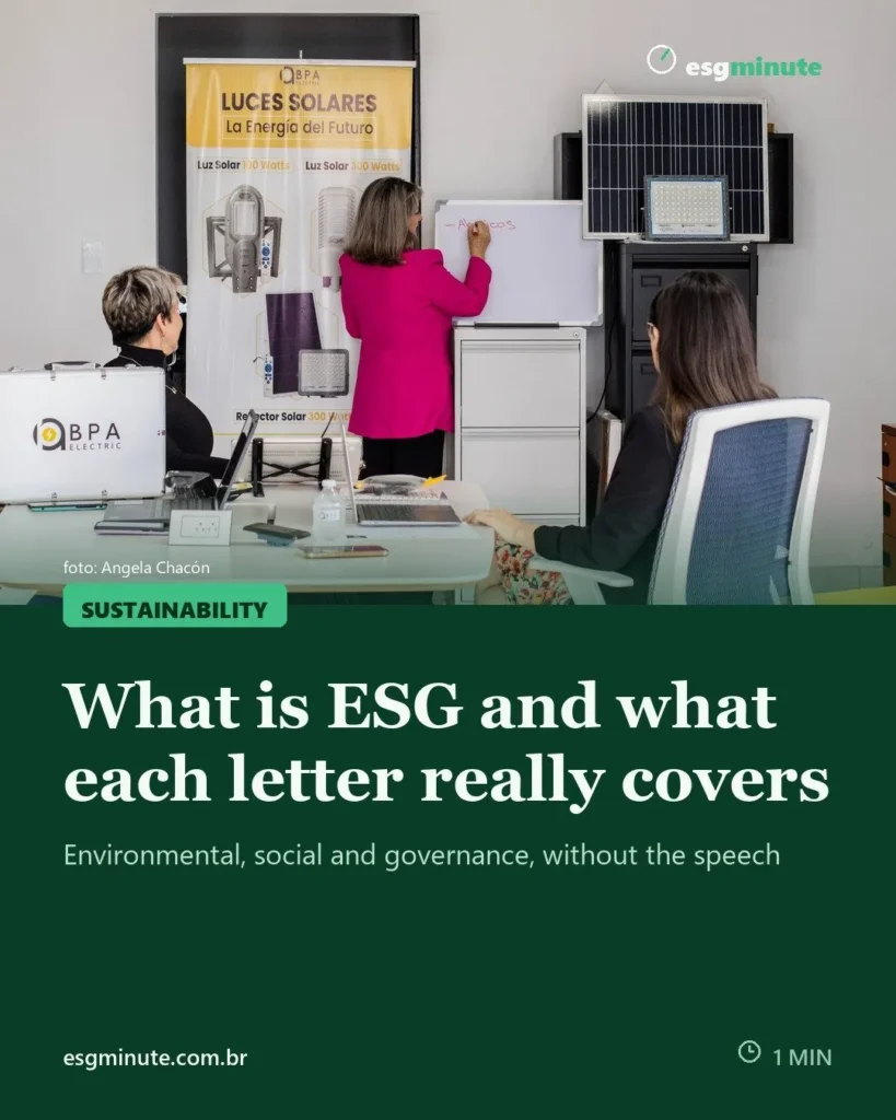 What is ESG? Meaning and how it works in practice